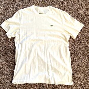Lacoste white t shirt size L